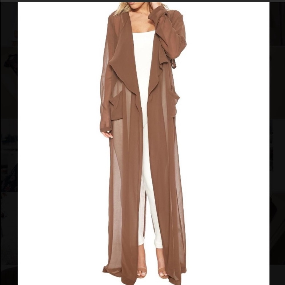Naked wardrobe sheer trench
